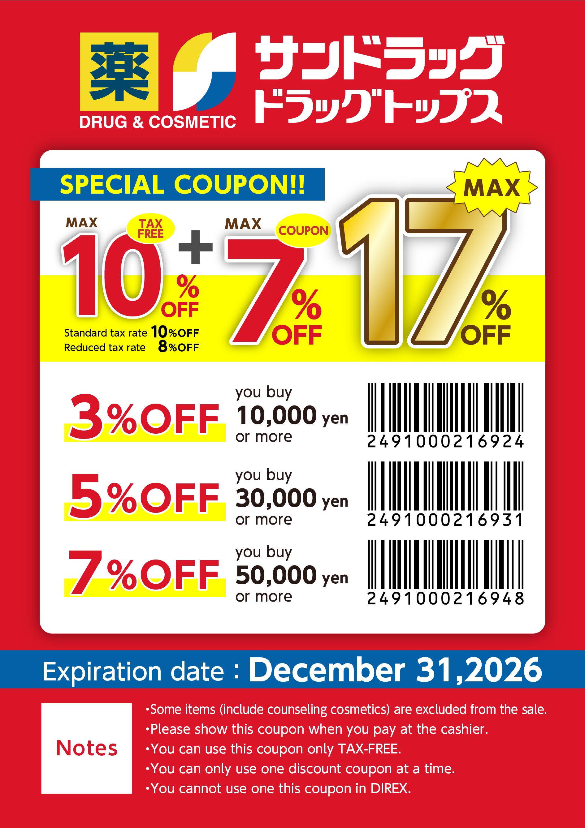 sundrug coupon