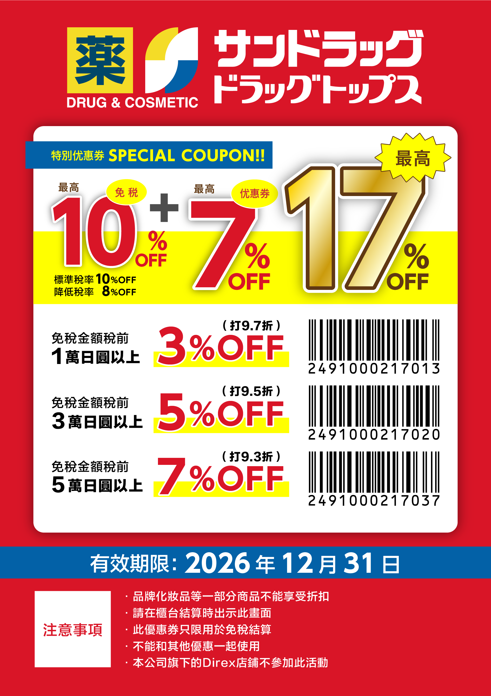 sundrug coupon